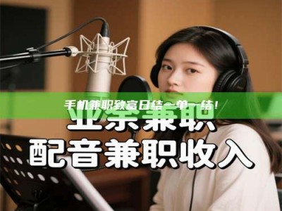 嘉鱼手机兼职致富日结一单一结！